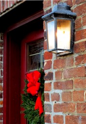 red door lamp