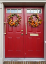 red doors